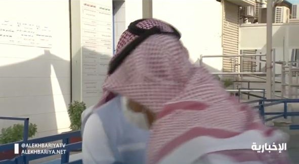 لحظة سقوط الزميل الغامدي.